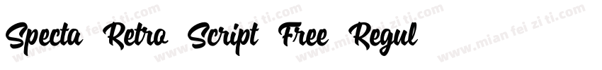 Specta Retro Script Free Regular字体转换